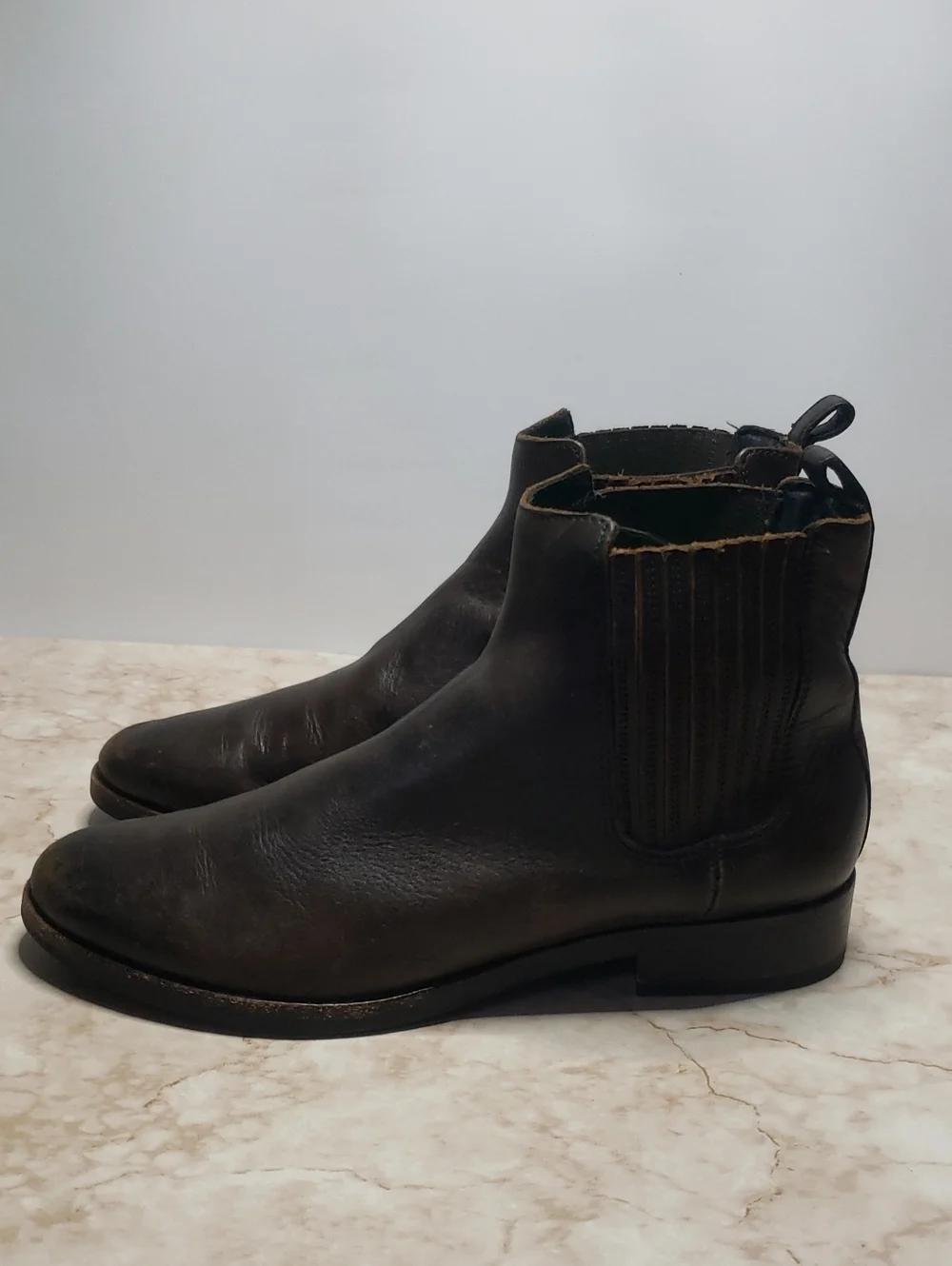 Thursday Boots Men's Dark Brown Leather Chelsea Boots 10.5